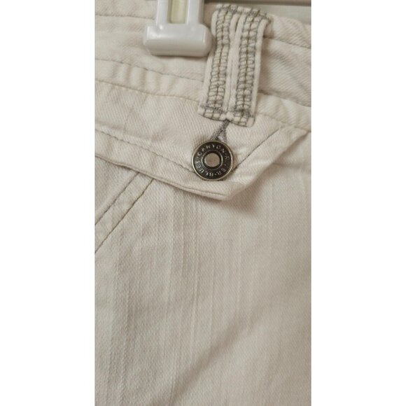 Canyon River Blues Womens Waist 34/36 White Stretch Bermuda Shorts 13" Inseam - Picture 6 of 12